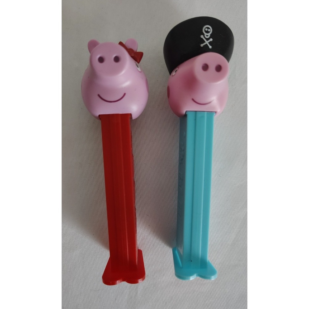 Lot of 2 Pepa Pig & Pirate George PEZ Dispensers - 2020